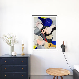 Blueberry daze / art poster 70 x 50 cm