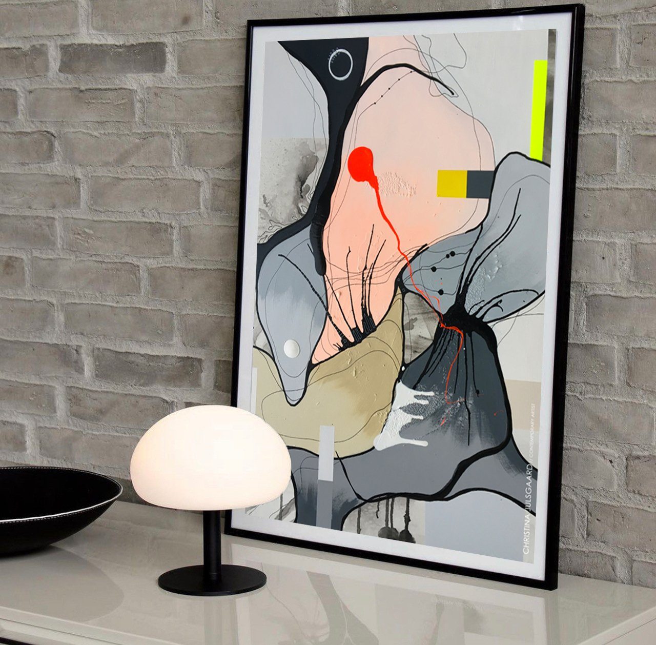 Stor Plakat med kunst - Køb moderne kunstplakater med uden ramme – Christina Julsgaard